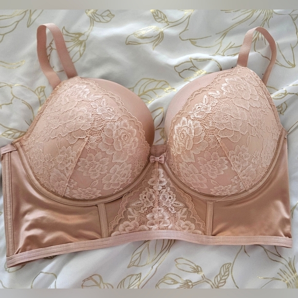 Torrid Light Pink Peach Push Up Bra 44DDD - Picture 4 of 6